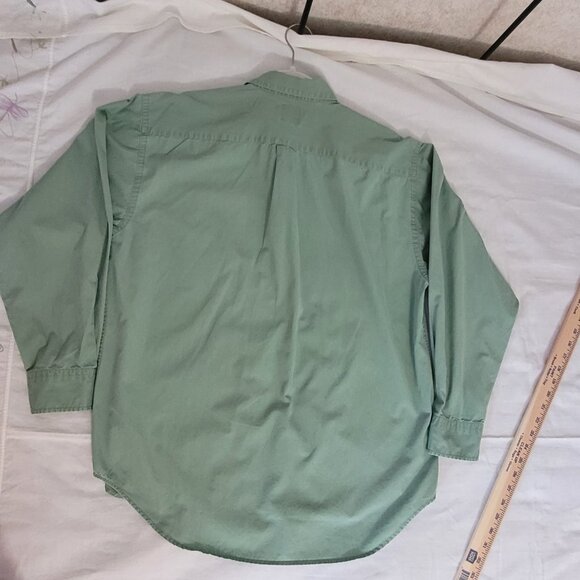 Gap Green Womens Button Long Sleeve Shirt  Size M - Picture 15 of 15